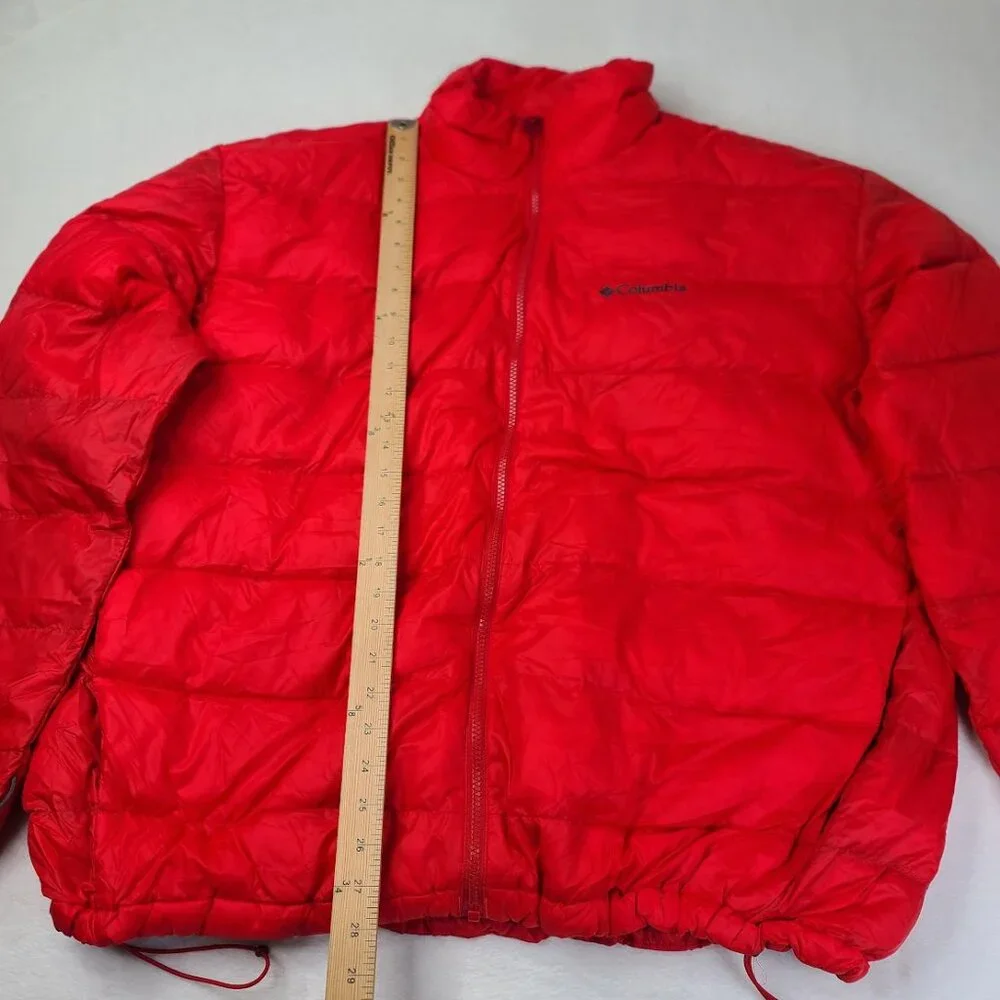Columbia Women's Red Padded Mock Neck Long‎ Sleeve Puffer Jacket Size XXL